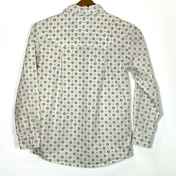 Tommy Hilfiger Boy's Button Down Long Sleeve Dress Shirt Size 8-10 Cotton Preppy - Picture 2 of 7